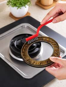 2/1Set, Random Colors, Stainless Steel Wire Brush With ABS Handle, For Rust Removal, Stain Removal, And Gas Stove Cleaning, Multi-Functional Kitchen Tool, Metal Fiber Brush, Brush, For Cleaning Purposes - Multicolor - View 10