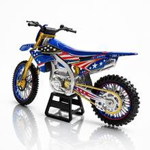 Blue Off-Road Motorcycle Model, Die-Cast Alloy Motorcycle Model, Suitable For Collection And Motorcycle Enthusiast Gift - Multicolor - View 2