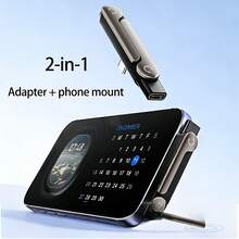 Wowssyo Adaptor Pengisian Cepat Vertikal Lipat 2-in-1, 240W Tipe-C ke Tipe-C, Pengisi Daya Cepat Lipat Portabel Ringkas, Cocok untuk Menonton Video di Ponsel atau Bermain Game - MultiWarna - View 2
