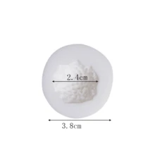 Pine Flower Core Silicone Mold, Flower Core Texture Silicone Mold, DIY Handmade Fondant Cake Decoration Mold, Sugar Art Clay Mold, Chocolate Mold, Baking Tools, Reusable Home Birthday Party Holiday Supplies - View 4
