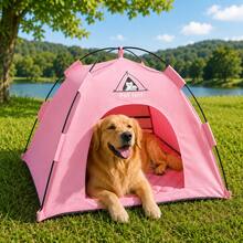 Portable Pet Tent With Soft Thick Padded Mat, Foldable Cat And Dog Indoor/Outdoor Resting Tent, Lightweight Breathable Pet Camping Bed - Multicolor - View 5