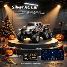 1pc/Set 2.4GHz Remote Control Off-Road Pickup Truck Toy, Q-Version, Built-In Light Effects, Mini RC Car Children's Toy, Early Education Educational Toy, Realistic RC Car Model Toy, Outdoor Toy - Multicolor - View 10