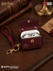 Harry Potter 1Pc Mini Bag Charm Keychain Leather Earphone Case Pouch Compatible With AirPods 1 2 3 Pro Magic School Coin Purse Gift For Girls Women - Multicolor - View 2