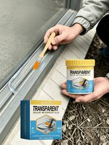 Transparent Waterproof Sealant, Invisible Waterproof Leak-Proof Wear-Resistant Transparent Sealant, Effectively Prevents Water Penetration, Reduces Water-Related Damage. Strong Adhesion, Durable Waterproof, Transparent Invisible, Aesthetic And Seamless, Multi-Functional Use, Widely Applicable, Fast Drying, Suitable For Bathroom, Balcony, Exterior Wall, Gift For Family And Friends, Back To School Gift - A - View 2
