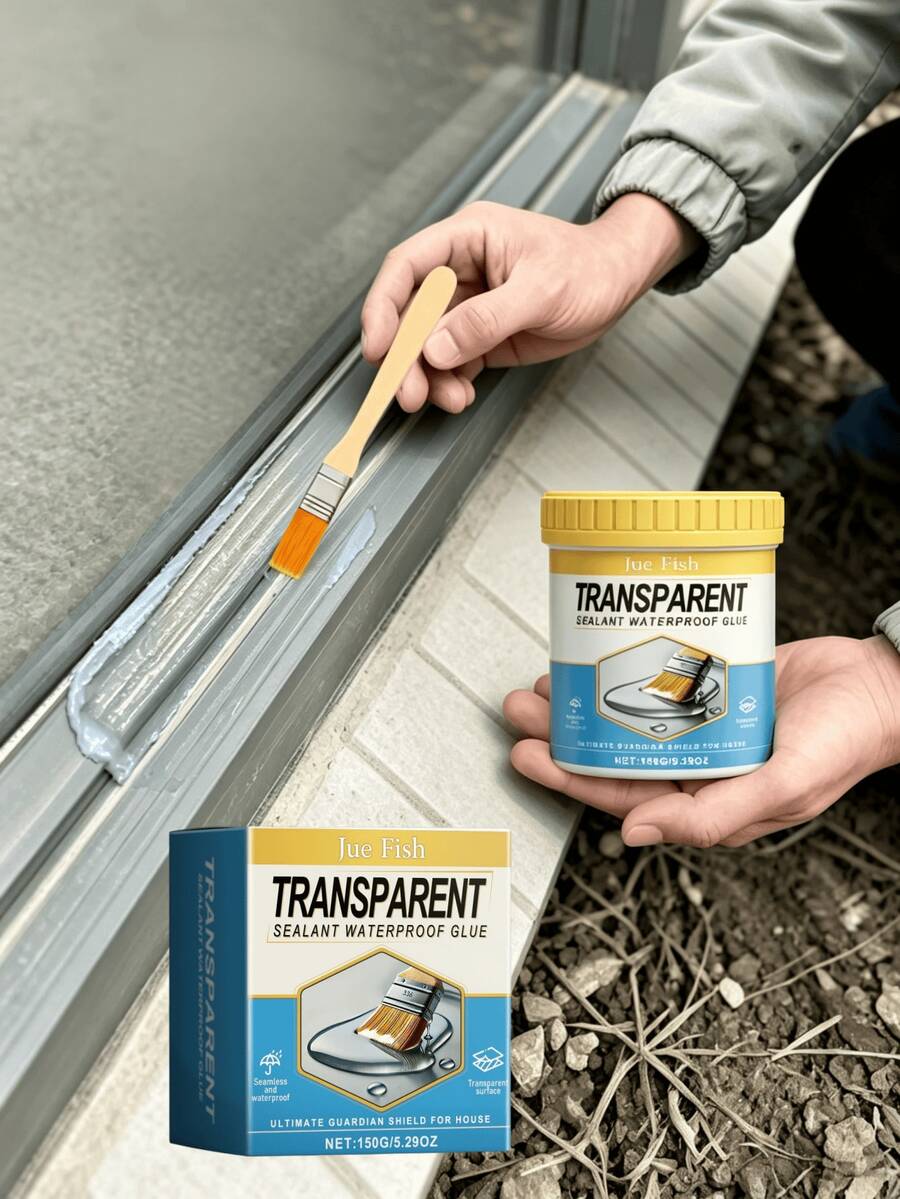 Transparent Waterproof Sealant, Invisible Waterproof Leak-Proof Wear-Resistant Transparent Sealant, Effectively Prevents Water Penetration, Reduces Water-Related Damage. Strong Adhesion, Durable Waterproof, Transparent Invisible, Aesthetic And Seamless, Multi-Functional Use, Widely Applicable, Fast Drying, Suitable For Bathroom, Balcony, Exterior Wall, Gift For Family And Friends, Back To School Gift