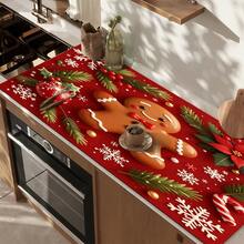 1pc Dish Drying Mat, Coffee Machine Mat, Christmas Red Plaid Coaster, High Absorbency Quick Dry Mat, Suitable For Kitchen Table, Bar Counter Decoration And Protection, Christmas Atmosphere Desktop Protection Mat, Multi-Purpose Drying Mat, Home Gift, Desktop Decor, Holiday Room Decoration Supplies - XYLSD-978 - View 7