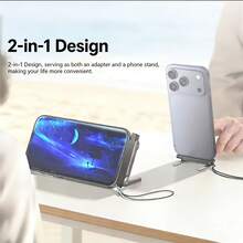 Wowssyo Adaptor Pengisian Cepat Vertikal Lipat 2-in-1, 240W Tipe-C ke Tipe-C, Pengisi Daya Cepat Lipat Portabel Ringkas, Cocok untuk Menonton Video di Ponsel atau Bermain Game - MultiWarna - View 10