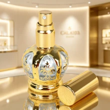 زجاجة عطر رذاذ قابلة لإعادة التعبئة بشكل تاج 15 مل، بخاخ عطر زجاجي فارغ بنقش ذهبي عتيق، مناسب للغرفة والاستخدام اليومي، حاوية زجاجية، سهلة التخزين، رذاذ عطر للنساء والرجال - متعدد الألوان - مشاهدة 5