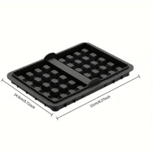 1/2pcs Rectangular Waffle Mold - Non-Stick Baking Pan Suitable For AF400EU, AF300EU, AF451EU, SL400EU, AF500DE And Other Models, | Reusable Belgian Waffle, Pancake And Egg Beater | Dishwasher Air Fryer Baking, Non-Stick Baking, Waffle Pattern, Cooking Accessories, Non-Stick Mold, Reusable Baking Utensils Baking Mold, Home Chef - View 3