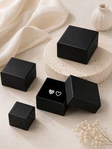 GLIMMER GI 1 Pair S925 Sterling Silver Hypoallergenic Asymmetric Heart Cubic Zirconia Stud Earrings, Elegant Versatile Premium New Style, Suitable For Daily Wear/Vacation/Valentine's Day/Birthday Gift, Women's Earrings, 925 Silver Jewelry, Gift Box - Silver - View 7