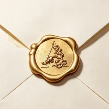 25入 3D浮雕鳶尾花字母A圖案蠟封貼紙，自黏式蠟封貼，適用於婚禮邀請函、信封、禮物包裝、聖誕卡與剪貼簿 - 字母 A - 查看 5
