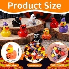 Halloween Creative Demon Ghost Duck Pumpkin Duckling DIY Micro Landscape Resin Ornament Accessories - Multicolor - View 1