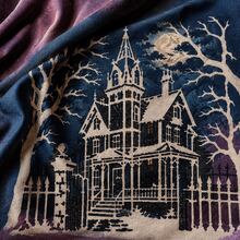 Haunted Mansion Painting Stencil, Reusable Gothic House Template For Wall Art, Canvas, Fabric, Pillow And Halloween DIY Decor Projects - Single Piece - View 4