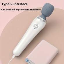 Portable Handheld Massager, USB Rechargeable Relaxation Massage Wand, Relieves Neck, Back And Waist, Muscle Relaxation And Fatigue Relief, Suitable For Office Workers And Busy Professionals, Great Gift For Holidays - Multicolor - View 6