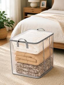 Large Capacity PVC Storage Bag, Suitable For Clothes And Bedding - Transparent Organizer Bag, Dorm, Moving And Back To School Essentials, Designed For Bed Storage, Christmas And Winter Storage, Closet Storage System - Multicolor - View 2