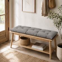 "Modern Bench Cushion – Sleek, Comfortable & Durable Cushion For Entryway Benches And Living Room Floors & Seats - Grey - View 4
