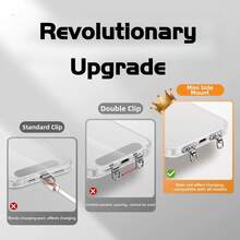 2/4/6pcs Mini 360° Rotating Ultra-Thin Stainless Steel Metal Phone Lanyard Clip, Multiple Macaron Color Options Compatible With IPhone 18, DIY Phone Case Side Hanging Speaker Hole, Single Hole Metal Connector, Anti-Drop Anti-Loss Finger Holder, Compact Ultra-Thin, Comfortable Grip, Phone Charm Decoration, Creative Personalized Phone Lanyard Connector, Phone Case Back Adhesive Pad Fixed Bracket, Universal Phone Accessory - Multicolor - View 5