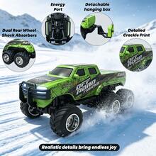 1pc/Set 2.4GHz Remote Control Off-Road Pickup Truck Toy, Q-Version, Built-In Light Effects, Mini RC Car Children's Toy, Early Education Educational Toy, Realistic RC Car Model Toy, Outdoor Toy - Multicolor - View 4