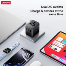 Lenovo L-POW1020B Universal Travel Adapter International Plug Converter For Computer, Printer, TV, Communication Equipment - EU C Type Plug(220-240V) - View 11