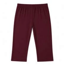 Leopard Print Skinny Shorts, Comfortable Summer Bottoms - Burgundy - View 4
