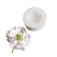 Pine Flower Core Silicone Mold, Flower Core Texture Silicone Mold, DIY Handmade Fondant Cake Decoration Mold, Sugar Art Clay Mold, Chocolate Mold, Baking Tools, Reusable Home Birthday Party Holiday Supplies - View 2
