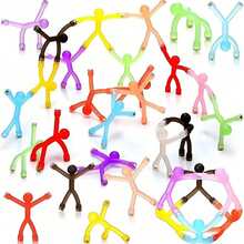 Colorful Magnetic Mini Figures Children's Desktop Toy, Flexible Assembly And Pose Transformation, Develops Hands-On Ability, Fun Interactive Stress Relief Toy - Multicolor - View 1