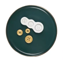 Button Shaped Silicone Mold DIY Handmade Fondant Cake Decoration Mold Sugar Art Clay Mold Chocolate Mold Baking Tool Reusable Home Birthday Party Holiday Supplies - View 2
