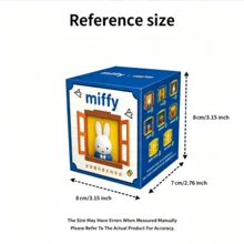 Miffy Window Scenery Series Blind Box Refrigerator Magnet, Officially Licensed Cute Bunny Character, Colorful Window Design Magnetic Figure, Random 1PC Collectible Surprise, Kawaii Fridge Ornament, Novelty Home Decor - Multicolor - View 8