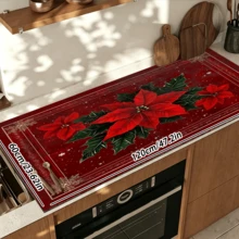 1pc Dish Drying Mat, Coffee Machine Mat, Christmas Red Plaid Coaster, High Absorbency Quick Drying Mat, Suitable For Kitchen Table, Bar Counter Decoration And Protection, Christmas Atmosphere Desktop Protector, Multi-Purpose Drying Mat, Home Gift, Desktop Decoration, Holiday Room Decor - XYLSD-979 - View 15
