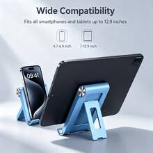 1pc Foldable Portable Desktop Phone Stand, Premium ABS, Adjustable Angle, Compact Lightweight Pocket Size, Suitable For All Smartphones And Tablets, Stable Anti-Slip, Space Saving - Phone Stand - View 7