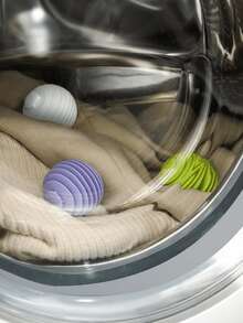 Reusable Anti-Static Laundry Balls - Softens And Fluffs Clothes, Reduces Wrinkles And Static, Fabric Softener Alternative For Washing Machine - Laundry Balls - View 13