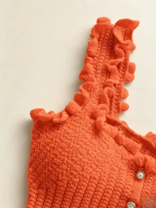 Vestidos midi para mujer - Naranja - Ver 4