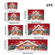 1pc Christmas Gingerbread House Pattern Absorbent Dish Drying Mat, Coffee Machine Mat, Desktop Scratch-Resistant Protective Pad, Holiday Atmosphere Kitchen Countertop Drainage Mat, Multi-Purpose Drying Mat, Christmas Home Gift, Tabletop Decor - XYLSD-974 - View 14