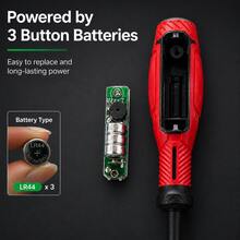 L.A.OL.A.U 1pc Breakpoint Detector, Multi-Function Screwdriver, Cross/Flat Head, Anti-Drop Rubber Coated, Ergonomic Design, With LED Lighting, Home Testing Tool, Red/Green Dual Color Light, Suitable For Screwdriver And Breakpoint Identification, Zero Conductivity Electrical Tester, Home Testing Tool | Multi-Function Tool | Plastic Material - Red - View 11