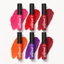 Popfeel 6 Pcs Set Matte Lip Cream Liquid Lipstick, High Pigment Transfer Resistant Velvet Lip Makeup Choice Official Affordable Makeup - Baby Pink - View 3