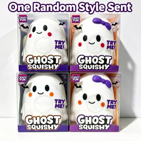 Set Pita Putih & Ungu Hantu Seru - Pengiriman Acak, Mainan Anak-Anak Lucu, Mainan Anak Laki-Laki, Mainan Anak Perempuan, Mainan Squishy/Squish/Squishy Slow Rising/Mainan Fidget/Mainan Penghilang Stres, Kemasan Acak