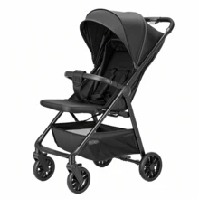 UBRAVOO Toddler Stroller With Reclining Seat, Ultra-Compact Stroller With Large Storage Basket, Canopy, For Travel Stroller - Black - View 1