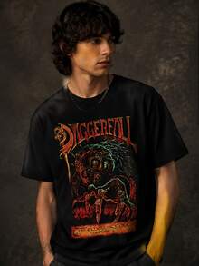 Lokale Lager,Marque,Daggerfall T-Shirt Man's Fashion Cotton Black Clothes XXL - 黑色 - 查看 1