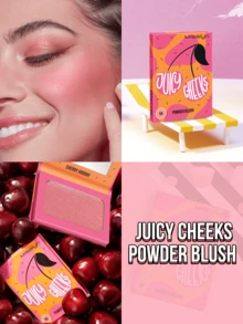 Misslyn 3Pcs Face Makeup Set Bronzer Blush Highlighter Palette Shimmer Glow Halal Long Lasting Contour Kit For Women Buildable Natural Finish Matte Shimmer Powder Travel Cosmetic Gift Boss Babe Juicy Curves Shaping Queen,Y2K Makeup - #4+#251+#1 - View 10