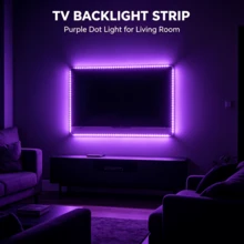 1pc Purple Flexible LED Light Strip, USB Interface, Cuttable DIY, USB Powered, Suitable For TV And Computer Decoration, Ideal For Glowing Parties, Indoor Birthday Parties, Bedroom And Bedside Decoration - Purple - View 4