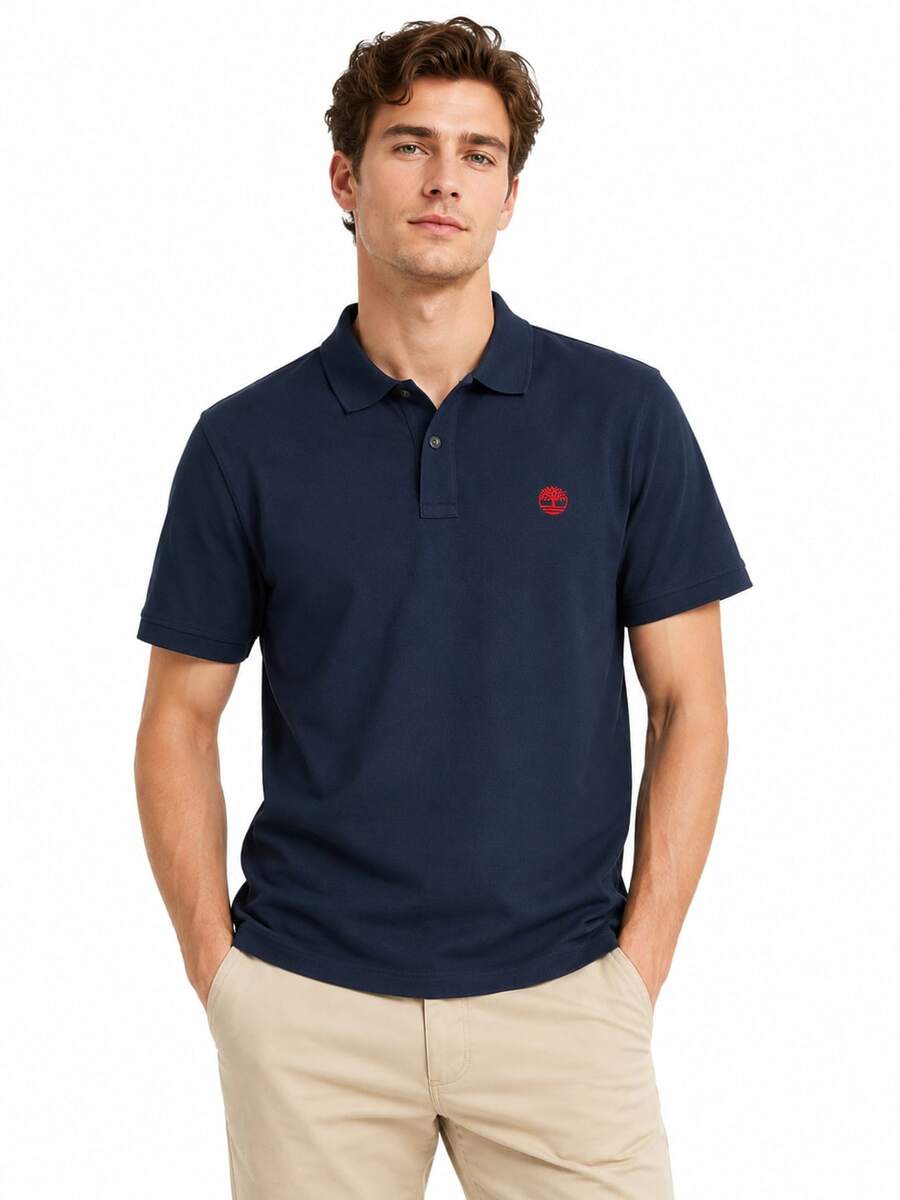 Timberland Summer Outdoor Loose Breathable Sports Top Casual Business Polo Shirt With Collar - Royal Blue - View 1