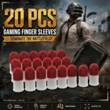 20pcs Famicom Gaming Finger Sleeves Gloves For Mobile Games Or Games For Touch Screen Devices Gaming Finger Protector, Sweat-Proof And Breathable, Smooth Gliding, Lightweight And Comfortable, Designed To Enhance Players' Gaming Experience Game Finger Cover, With Storage Bag - Multicolor - View 2