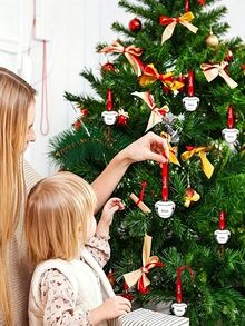 10 buah Lonceng Kereta Luncur Natal dengan Pita Merah, Dekorasi Lonceng Logam Mini 3,81 cm, Cocok untuk Dekorasi Pohon Natal, Sempurna untuk Pernikahan, Pesta Bayi, Dekorasi DIY Pesta Liburan - Berbagai gaya - View 7