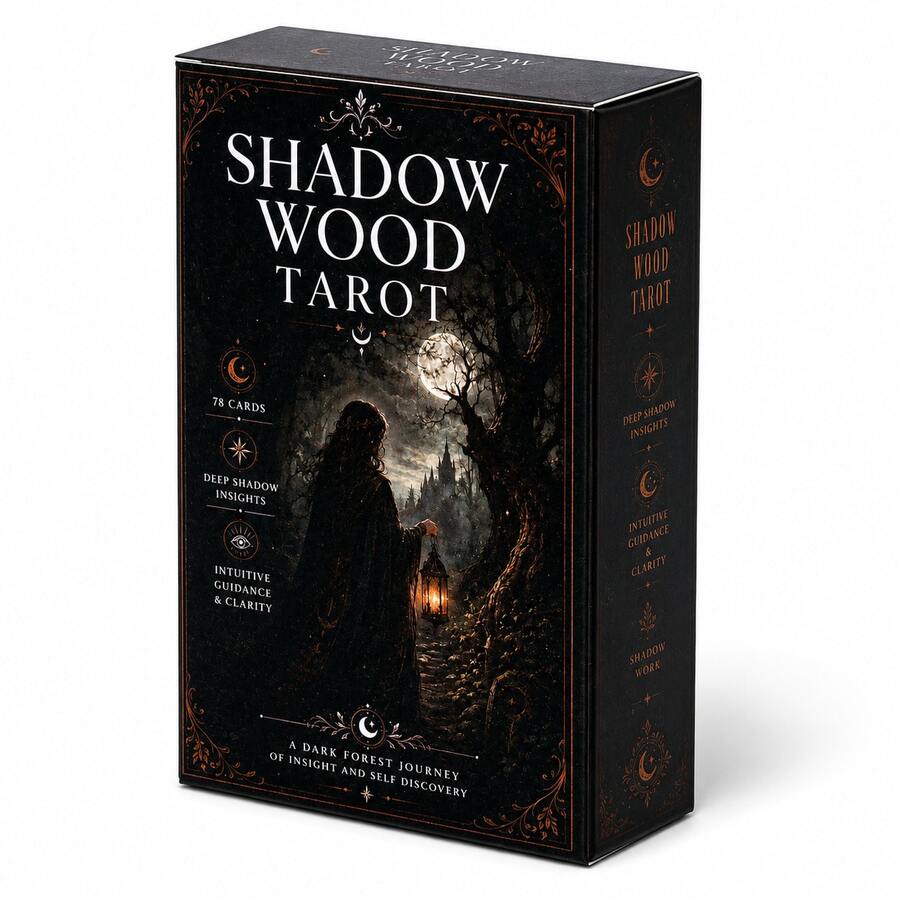 Mystical Tarot Card Deck For Intuitive Readings Spiritual Reflection Shadow Exploration Self Discovery And Personal Growth Gothic Forest Inspired Artwork With 78 Illustrated Cards For Beginners Experienced Readers - Royal Blue - View 1