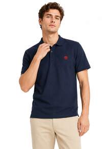 Timberland Summer Outdoor Loose Breathable Sports Top Casual Business Polo Shirt With Collar - Royal Blue - View 4