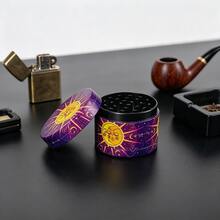 50MM-4 Layer Zinc Alloy Metal Creative Pattern Style Grinder. Outdoor Portable Smoking Accessory Tool, Perfect Gift For Boyfriend! Christmas Gift! Halloween Gift! - View 4