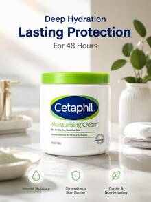 Cetaphil Moisturizing Cream 550g Large White Jar Body Moisturizing Repairing Skin Cream - 550 - View 3