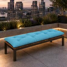 "Modern Bench Cushion – Sleek, Comfortable & Durable Cushion For Entryway Benches And Living Room Floors & Seats - Teal Blue - View 6