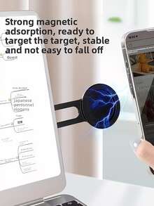 Foldable Aluminum Alloy Magnetic Laptop Side Phone Holder – Adjustable Magnetic Phone Stand Compatible With Laptops And All Phones, Slim Foldable Side Mount Clip, Portable Expansion Bracket, Easy Installation, Super Strong Fixation, Enhance Your Workspace, Hands-Free, Multiple Styles Available, Perfect Gift For Family And Friends - View 8