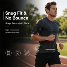 Sports Combo Set, 1pc Running Waist Bag + 1pc Armband Phone Pouch, Multi-Compartment Fitness Storage Pack For Cycling Workout Outdoor Activity - Multicolor - View 3
